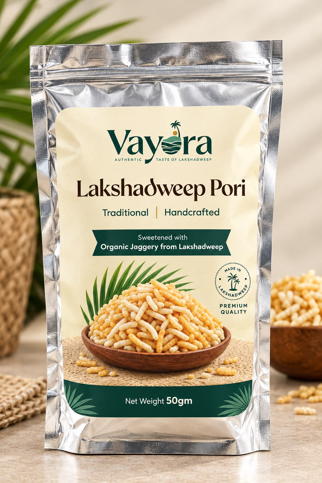 Lakshadweep Pori 50gm vayora lakshadweep pori 50 grm